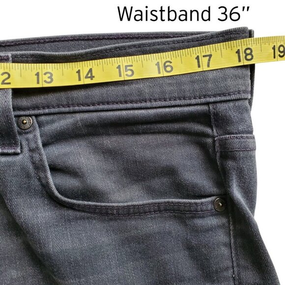 7 For All Mankind Luxe Performance Carsen Grey Jeans Size 32 - Picture 11 of 15